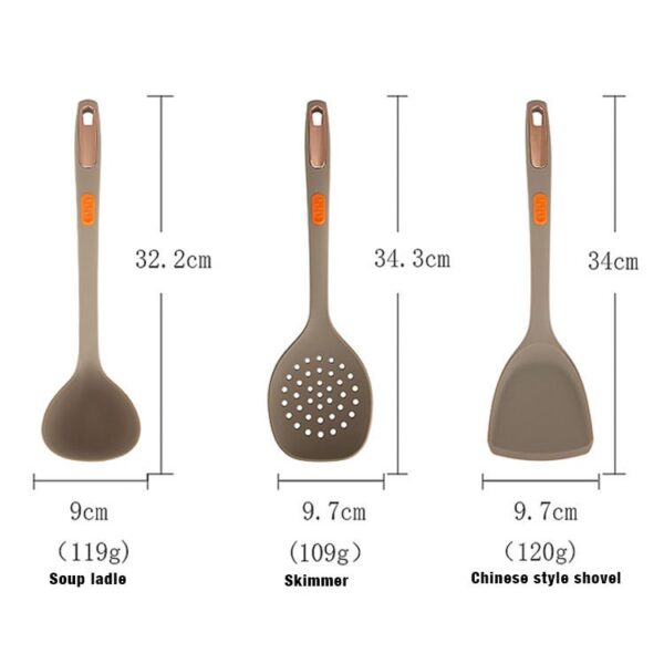 7-Piece Silicone Pack Nylon Cookware Set