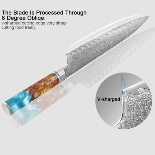 XITUO 1-9Pcs Damascus Chef Knife